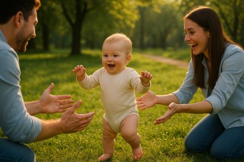 Родители по всему миру отмечают первые шаги ребёнка