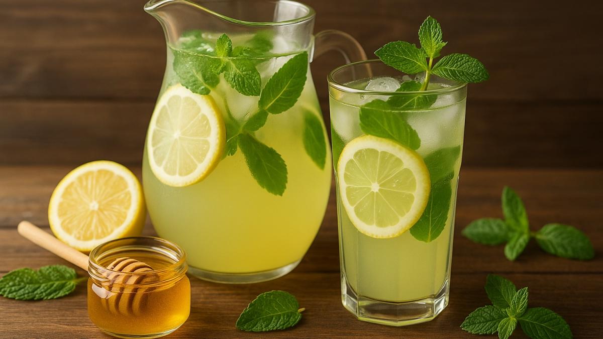 Медовый лимонад с мятой Медовый лимонад с мятой
