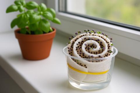 Секрет идеальной рассады нашли в строительном магазине: улитка экономит всё — и место, и деньги