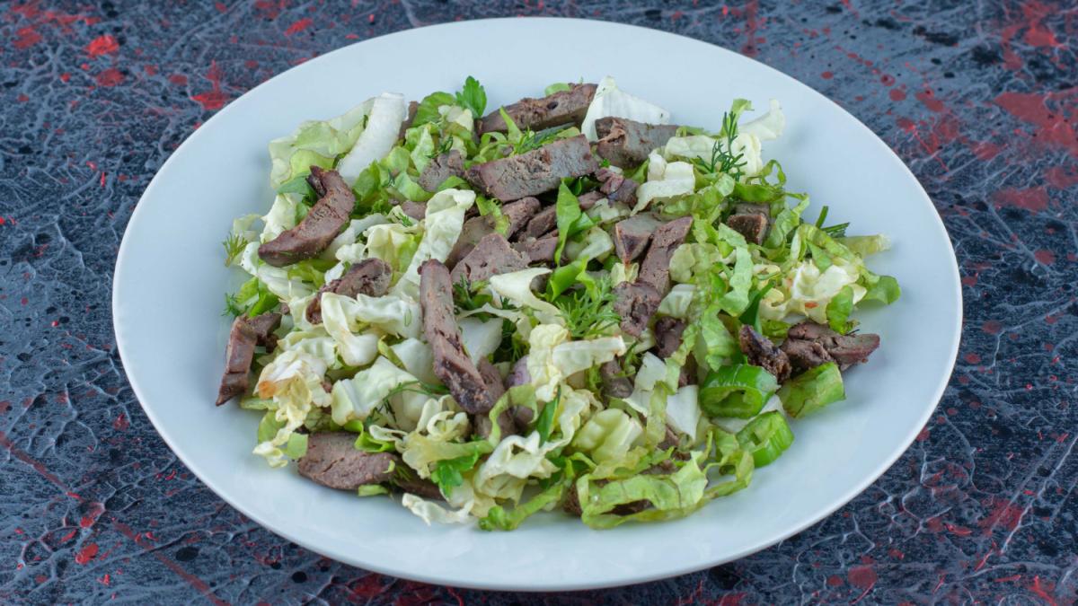 Салат с говядиной