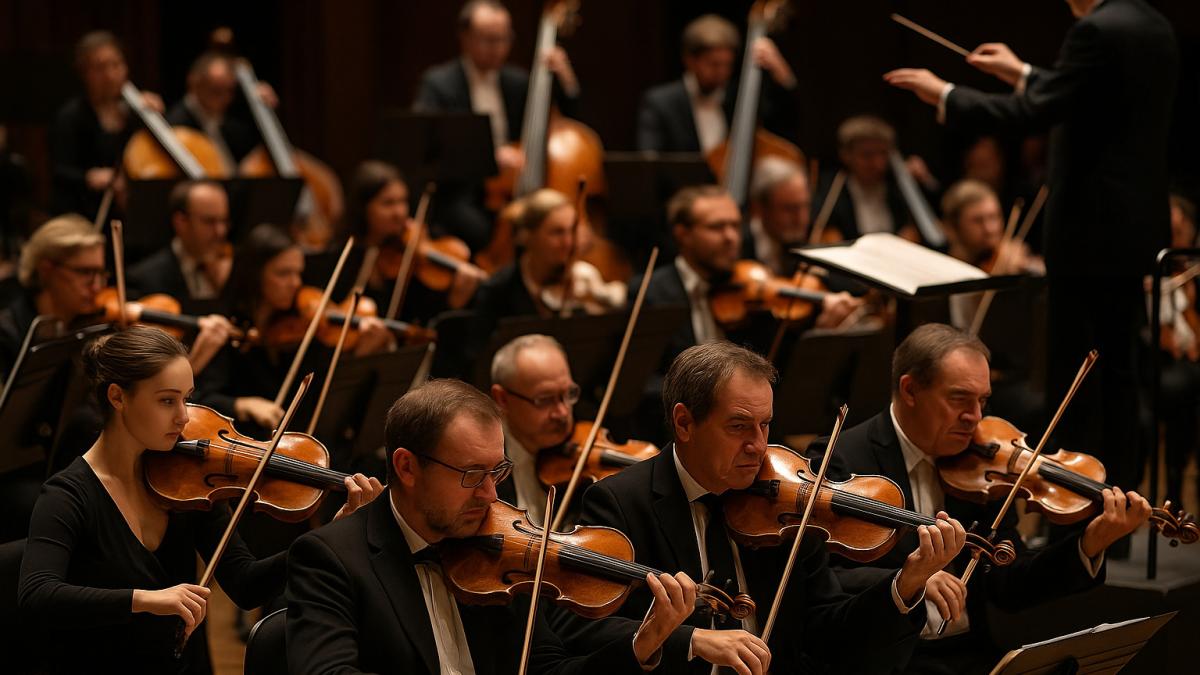 Скрипки в оркестре Скрипки в оркестре