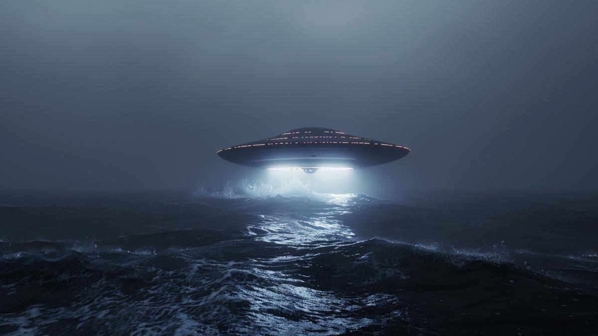 НЛО над морем НЛО над морем