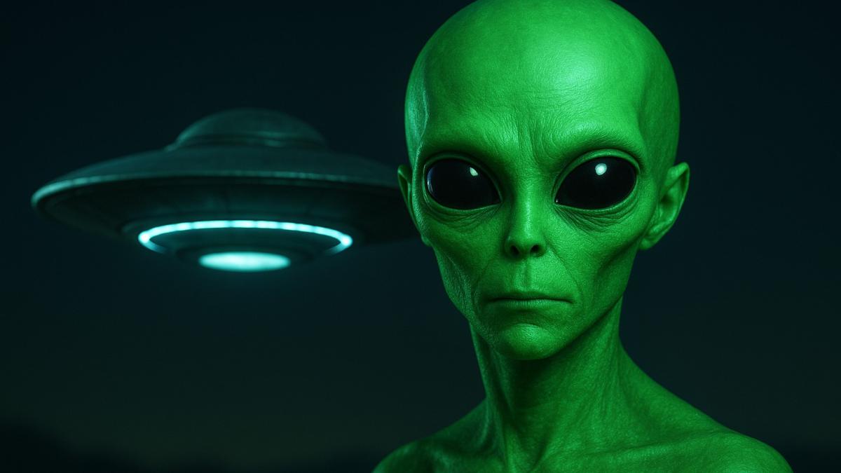 Инопланетянин и тарелка Инопланетянин и тарелка
