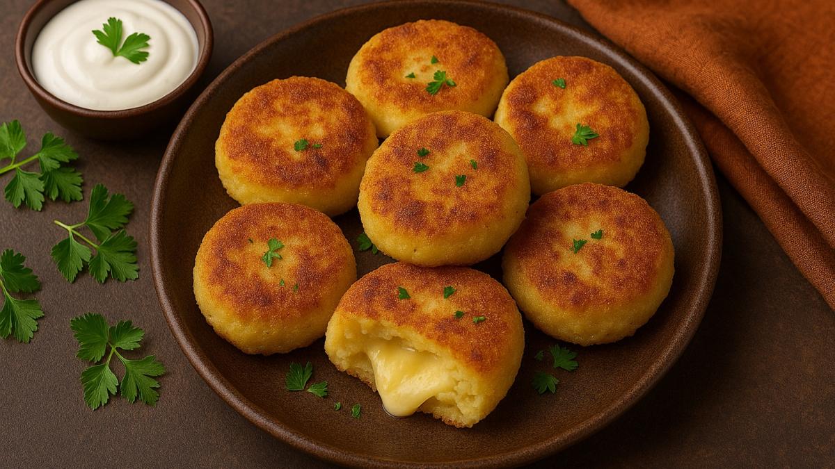 Картофельные котлеты с сыром Картофельные котлеты с сыром
