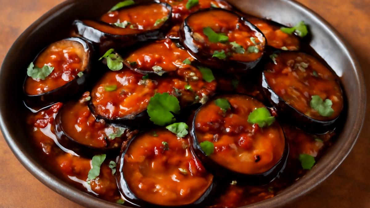 Баклажаны в кисло-сладком соусе Баклажаны в кисло-сладком соусе