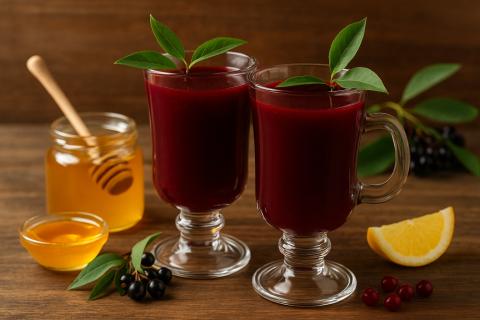 Кисель из черёмухи с мёдом