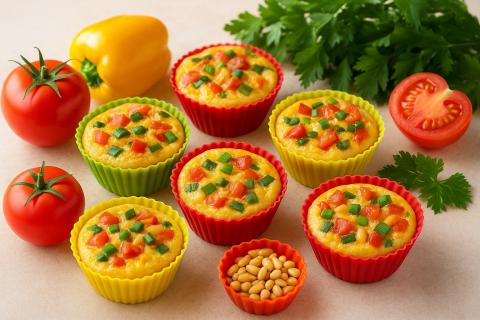 Эксперты по питанию отметили удобство мини-омлетов с овощами для завтрака и перекуса