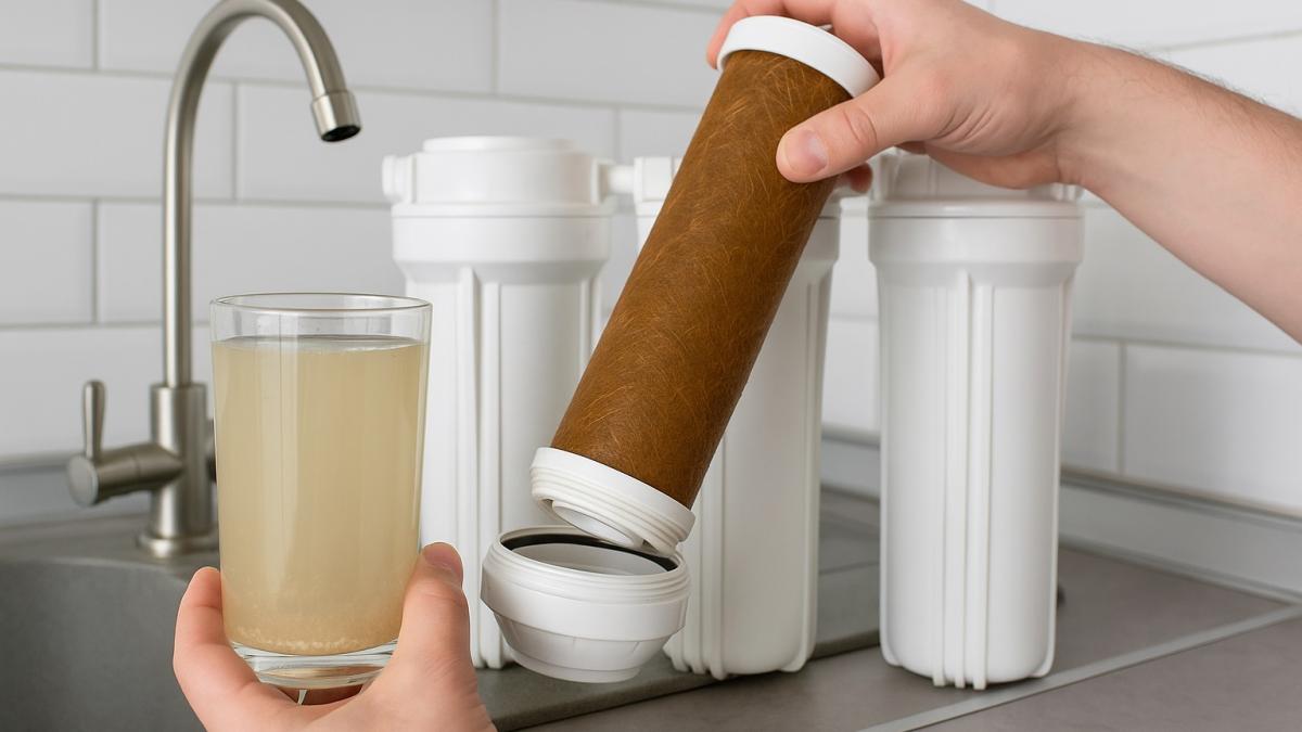 Замена фильтра для воды