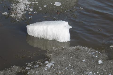 Ледоход на Чукотке: подъём воды в селе Островное составил почти три метра