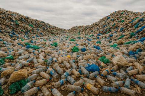 Свалка пластиковых отходов