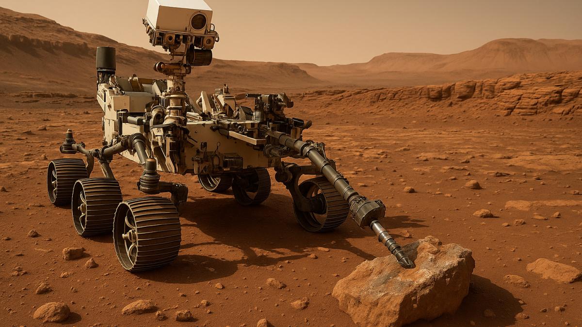 Марсоход Perseverance исследует породы