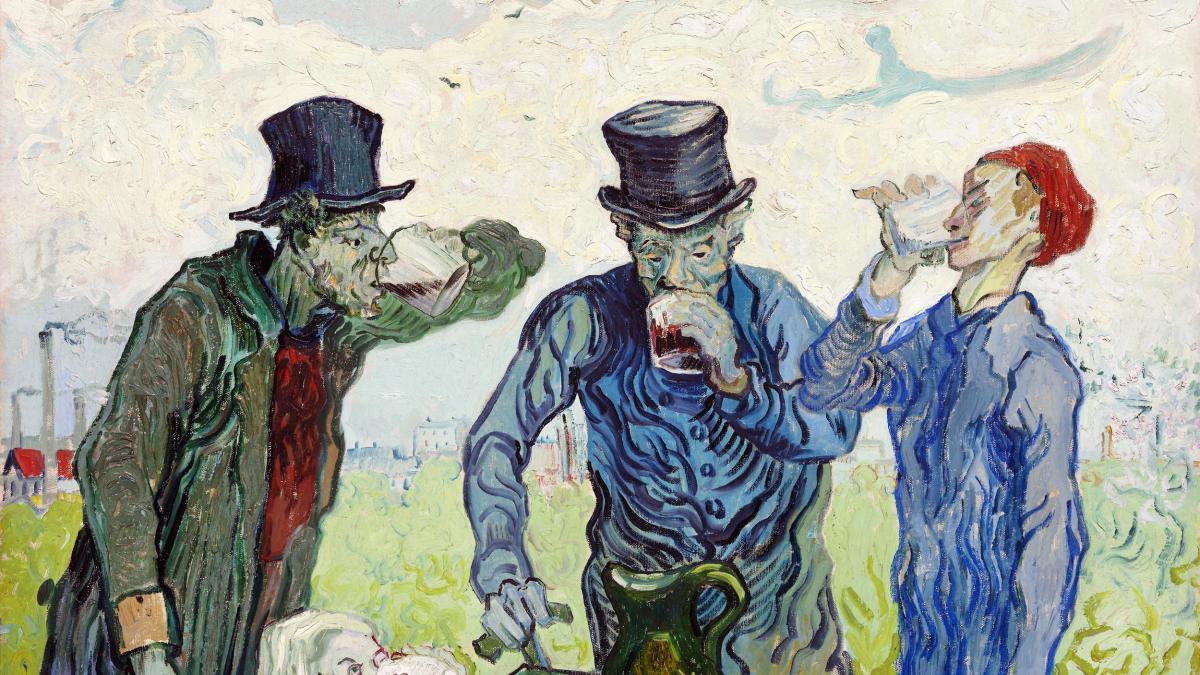 Картина Винсента Ван Гога «Пьющие»
