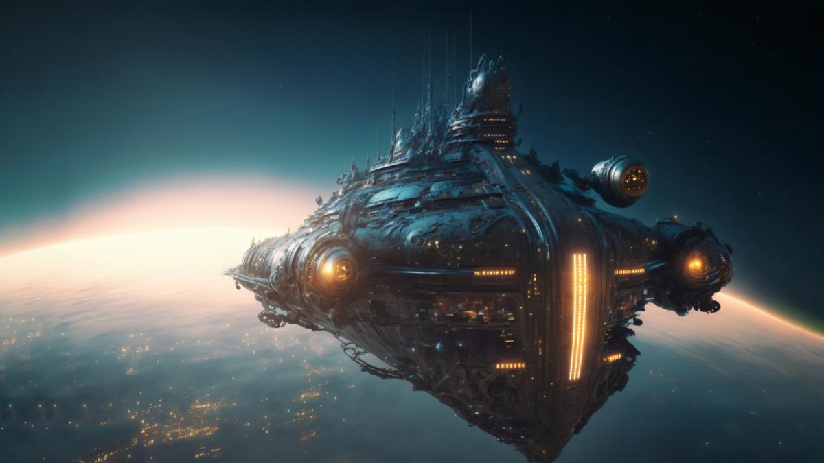 Дизайн коллажа космических путешествий