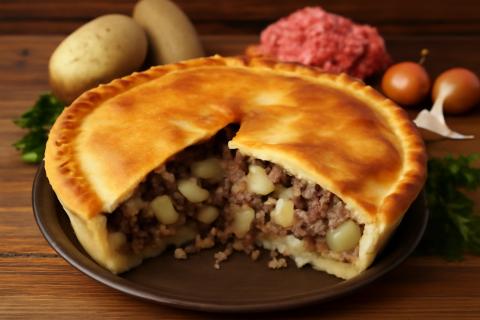 Диетолог: пирог с мясным фаршем и картошкой — сытное и полезное блюдо для осени