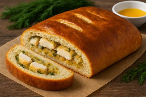 Диетолог отметил пользу кулебяки с морской рыбой как источника белка и микроэлементов