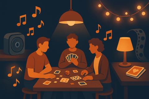 Как выбрать музыку и свет для игр дома и на даче — советы дизайнеров интерьера