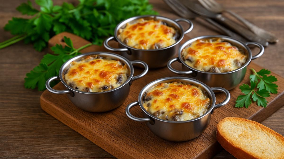 Жюльен из грибов в кокотницах