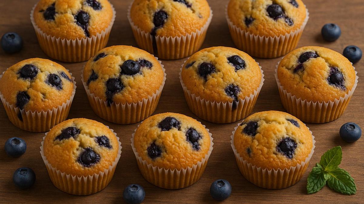 Маффины с голубикой и мускатным орехом Маффины с голубикой и мускатным орехом