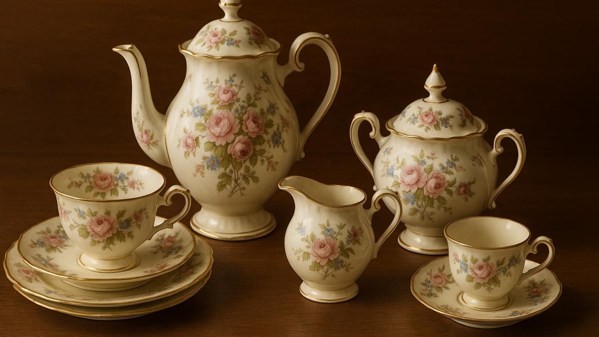 Антикварный чайный сервиз Антикварный чайный сервиз