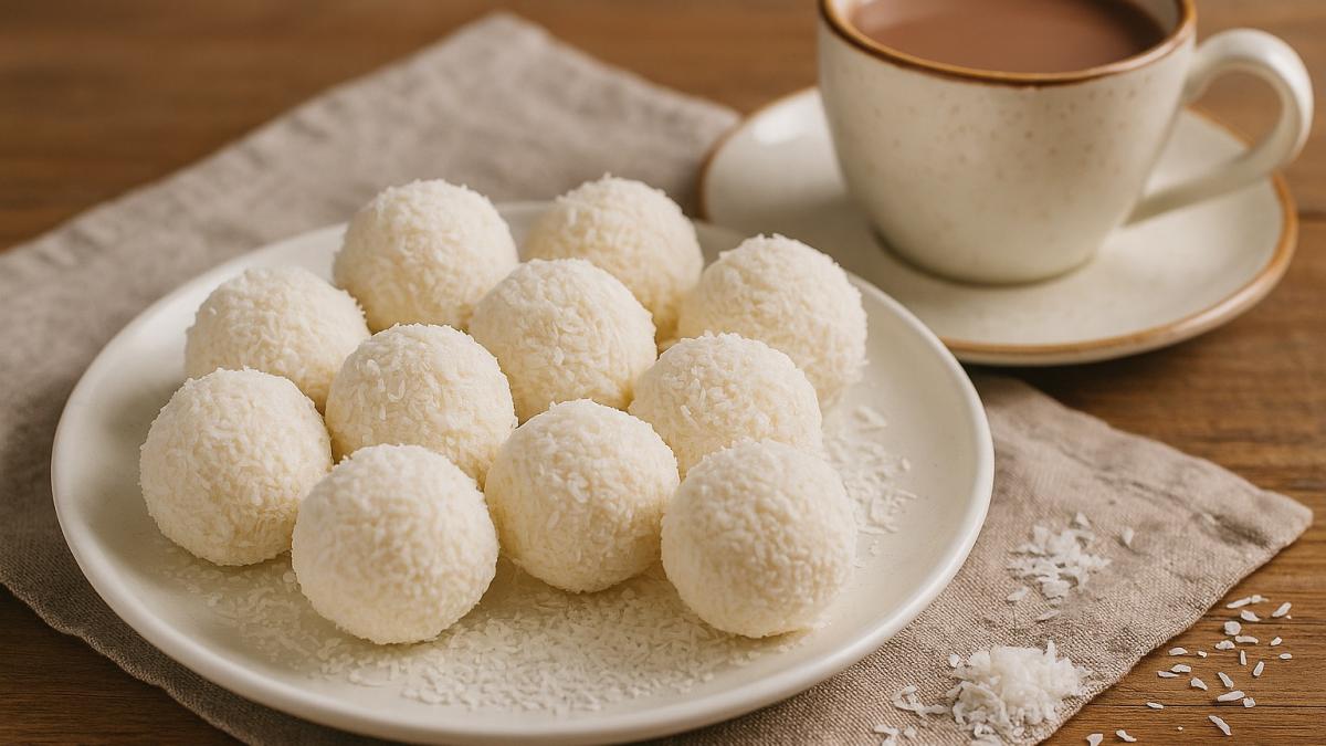 Творожные шарики с кокосовой стружкой