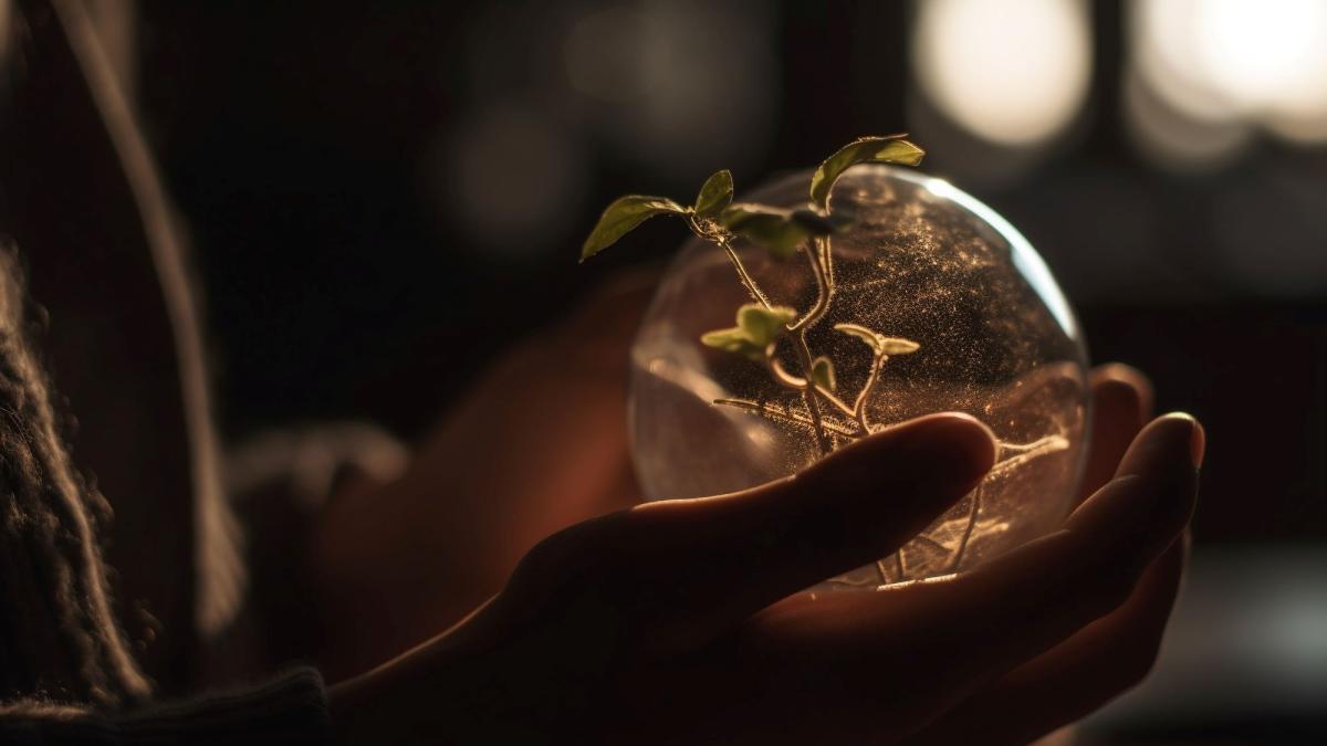 росток в шаре