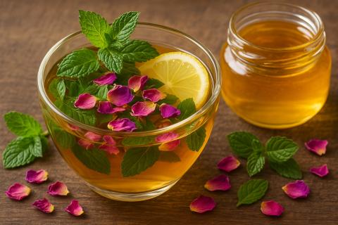 Нутрициолог: сочетание мяты, розы и мёда в чае насыщает организм антиоксидантами