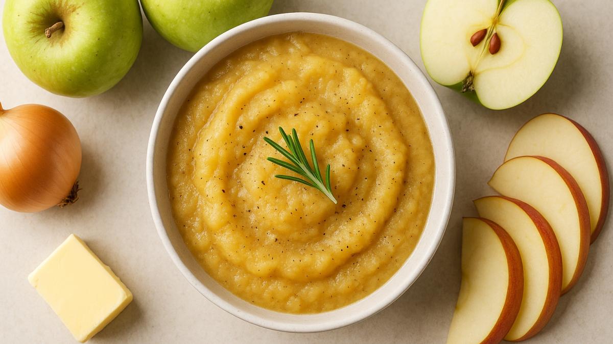 Соус из яблок к мясу Соус из яблок к мясу