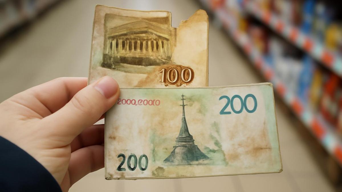 Стилизованные рубли в магазине Стилизованные рубли в магазине