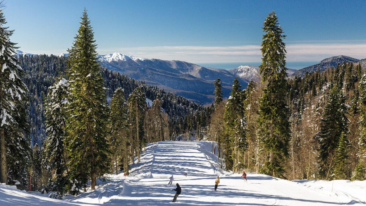 Зимний сезон на курорте Роза Хутор