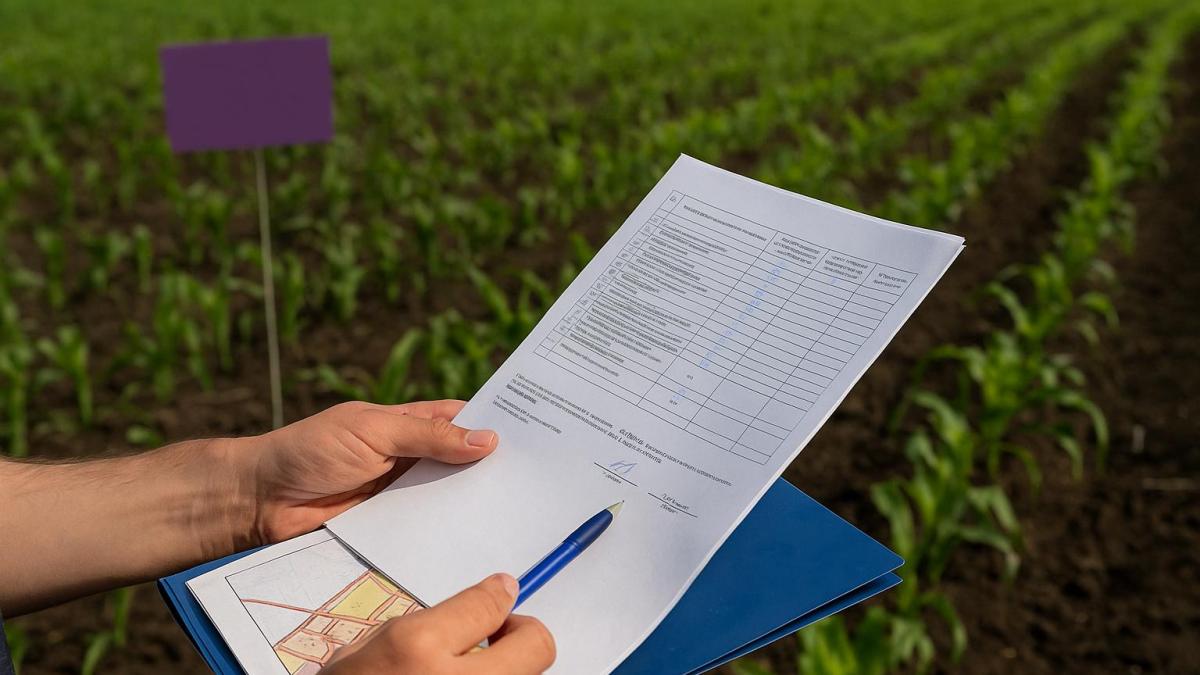 Подписание бумаг на участок