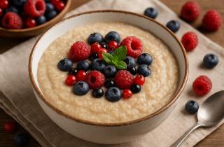 Каша, что вкуснее торта: как обычное толокно превращается в сладкое чудо со сливками и ягодами