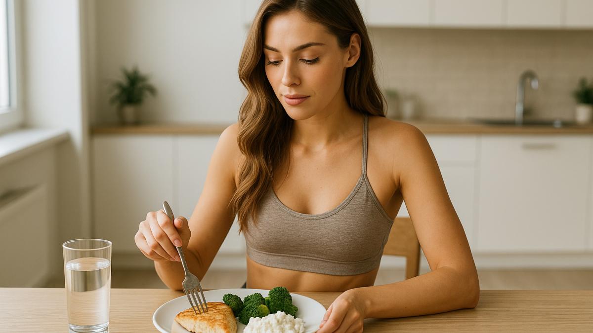 Девушка на белковой диете