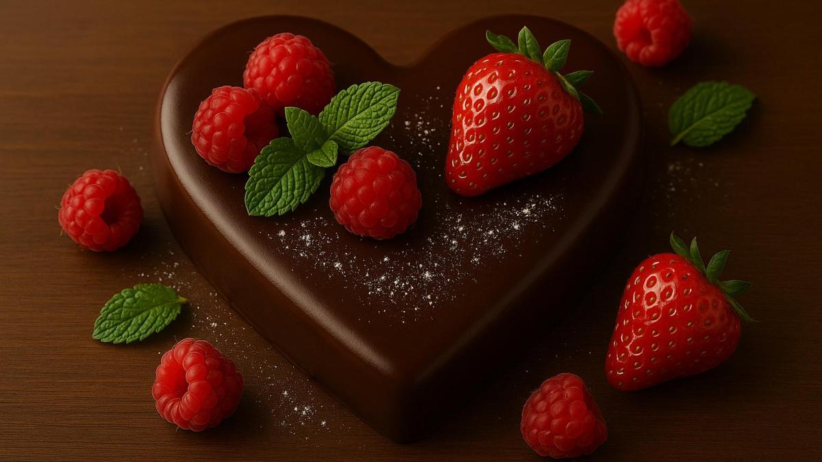 Десерт "Шоколадное сердце" Десерт "Шоколадное сердце"