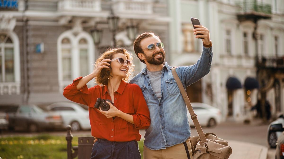 туристы пара