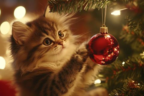 Елочные игрушки представляют угрозу здоровью кошек — ветеринар Дмитриев