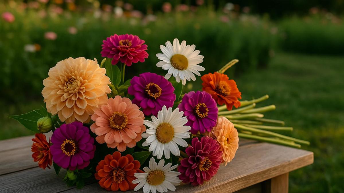 Букет садовых цветов