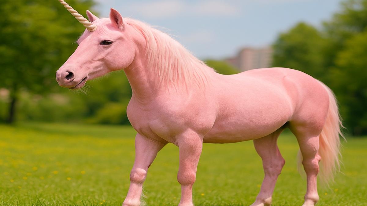 Розовый единорог