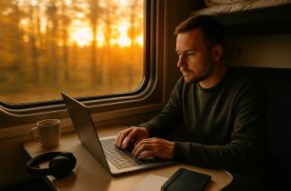 Поезд ограничивает стабильность интернета во время удалённой работы