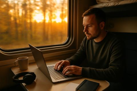 Поезд ограничивает стабильность интернета во время удалённой работы