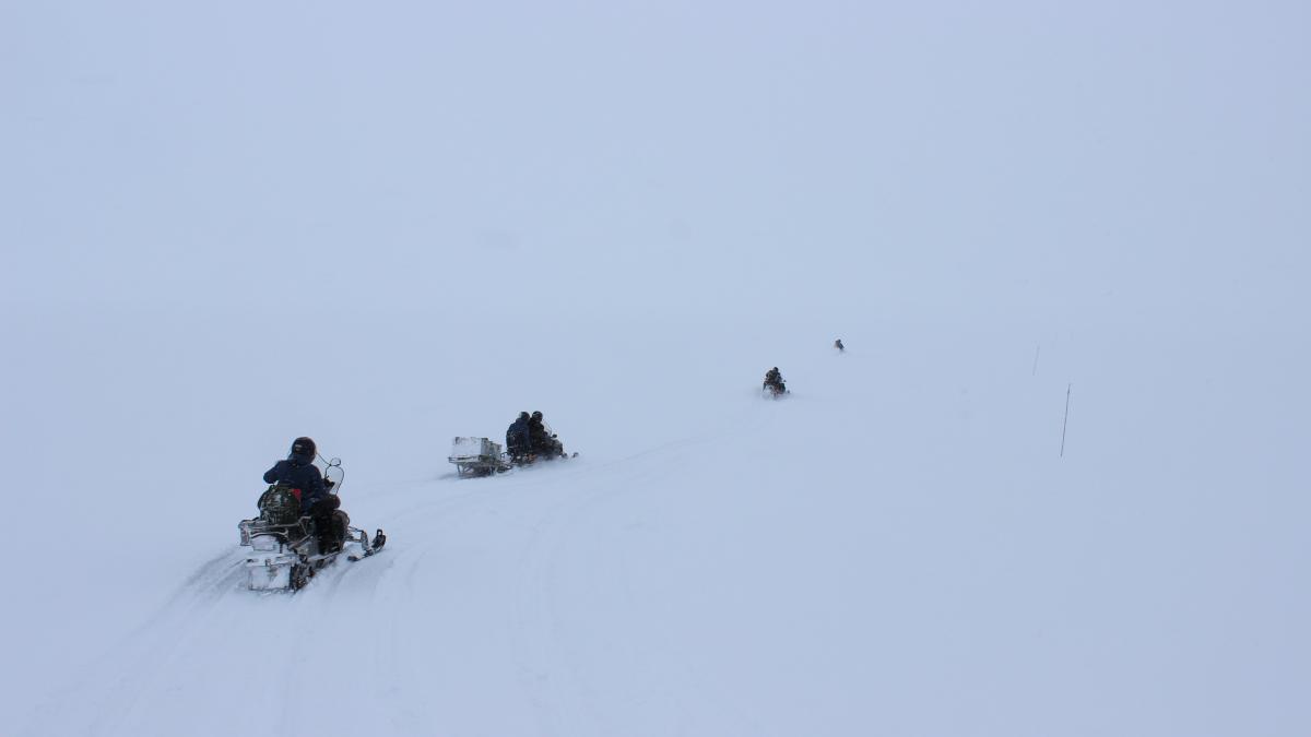 Moving through the blizzard