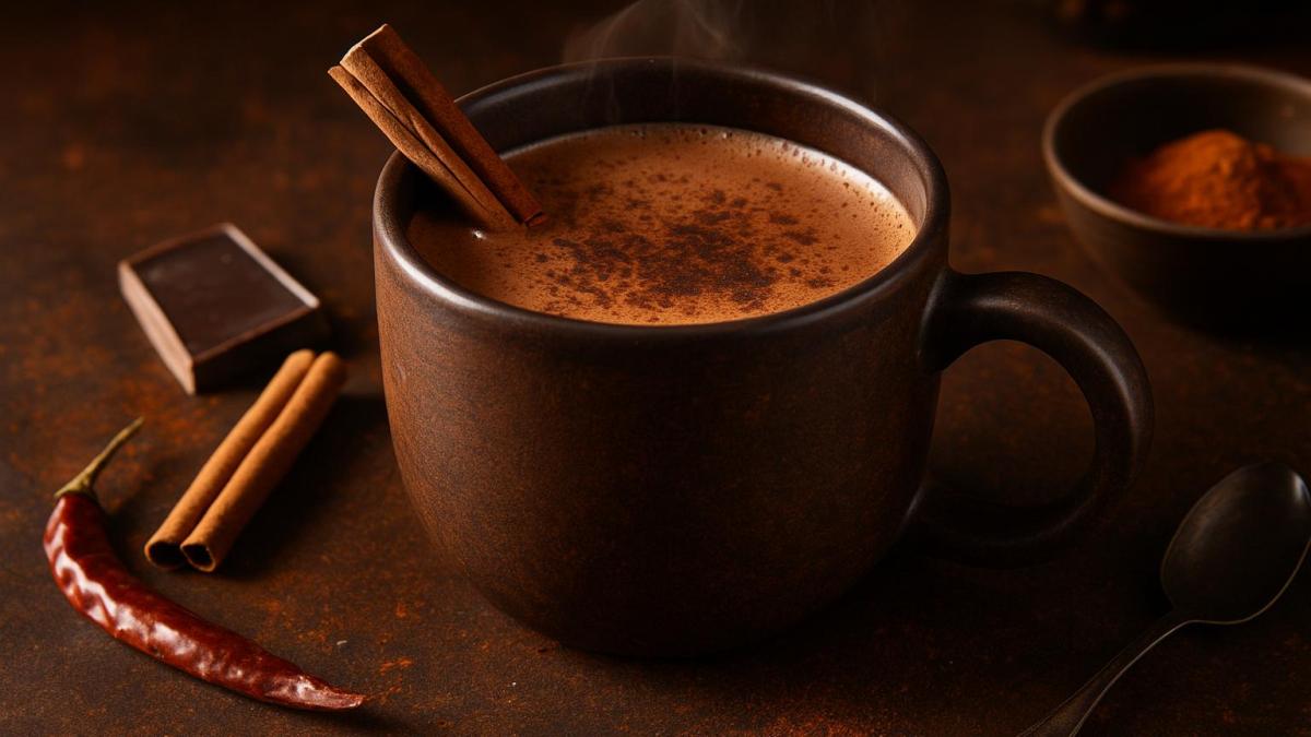 Какао с корицей и перцем