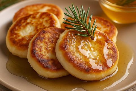 Сырники с хвойной ноткой и мёдом подходят для восстановления после зимней прогулки