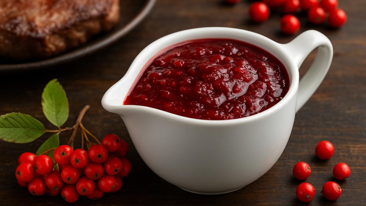Соус из рябины к мясу Соус из рябины к мясу