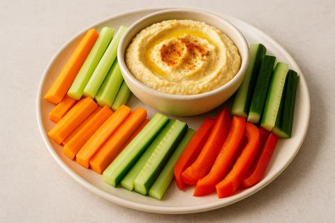 Нутрициолог: хумус с овощами полезен, но важно контролировать количество масла