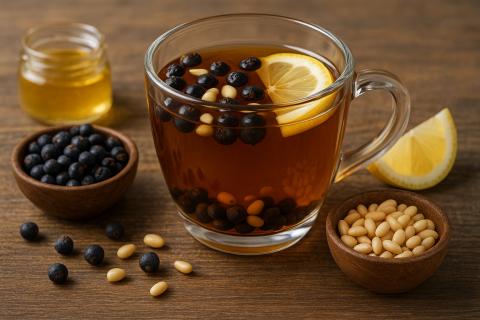 Кулинарный эксперт считает чай с можжевельником и орехами традиционным напитком для уюта