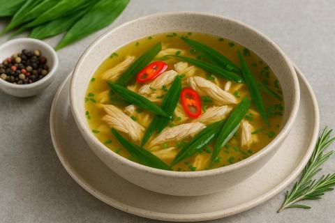 Как приготовить бульон с черемшой и курицей — сезонное блюдо для иммунитета