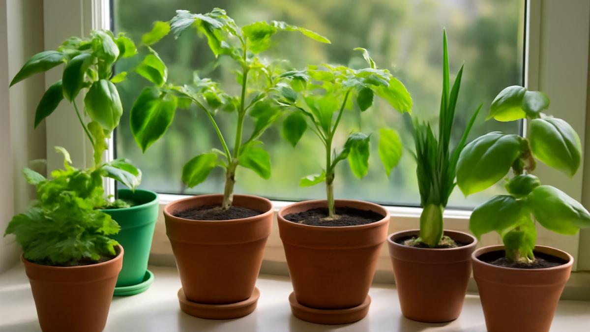 Растения на подоконнике