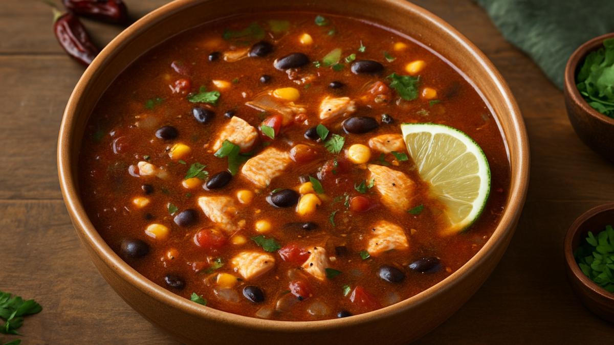 Мексиканский суп с кукурузой и фасолью Мексиканский суп с кукурузой и фасолью