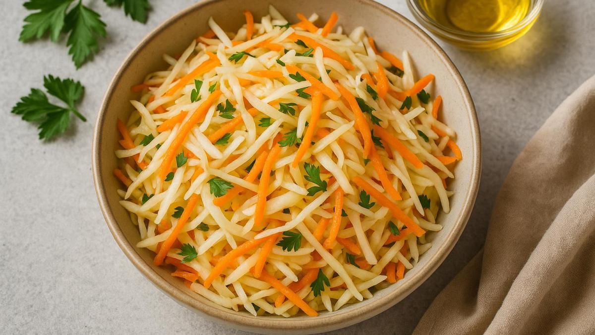 Салат из свежей капусты и моркови с уксусом Салат из свежей капусты и моркови с уксусом