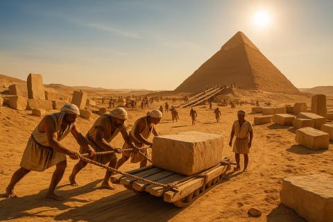 Под другим углом: новая теория объясняет, как египтяне легко поднимали каменные блоки без подъёмных кранов Под другим углом: новая теория объясняет, как египтяне легко поднимали каменные блоки без подъёмных кранов